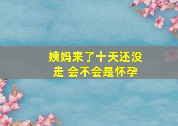 姨妈来了十天还没走 会不会是怀孕